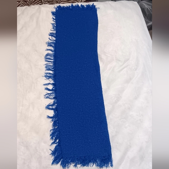 Baar Beards Scarf Made In Japan Unisex Royal Blue 40"X40" Square - Picture 6 of 9